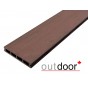 Террасная доска ДПК Outdoor 150*25*3000 мм. вельвет/шлифованная коричневая микс Террасная доска ДПК Outdoor 150*25*3000 мм. вельвет/шлифованная коричневая микс
